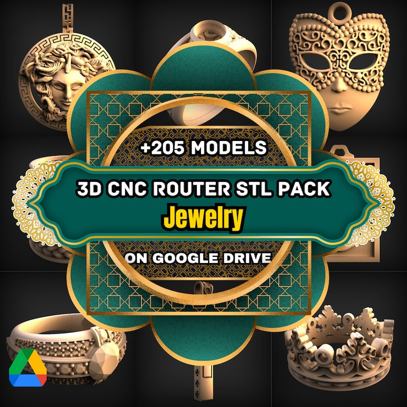 140 pcs Clock + 170 PCs angel and demon + 205 JEWELRY Pcs + 205 Doors Elements  3D Model STL Pack Collection For All  CNC Router  and Artcam Aspire wood  And more ... ...